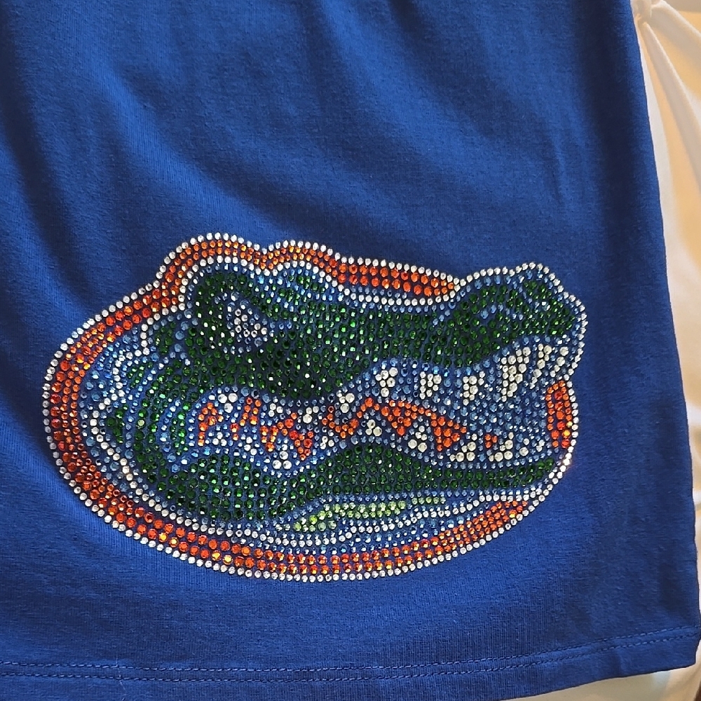Florida Gator Blue Halter Dress With Crystal Logo - Picture 3 of 4